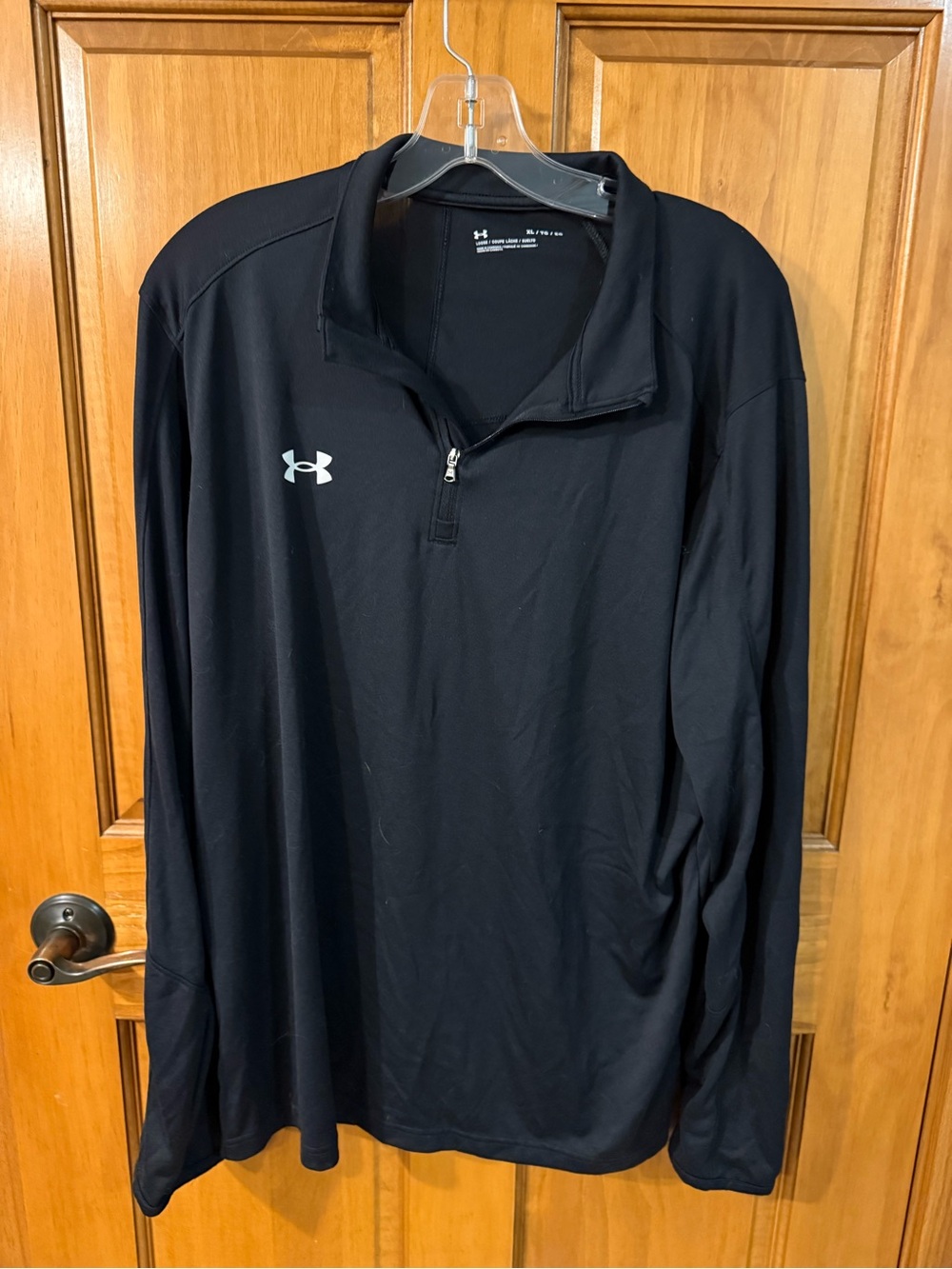 Under Armour Mens XL Black Quarter Zip Performance Pullover